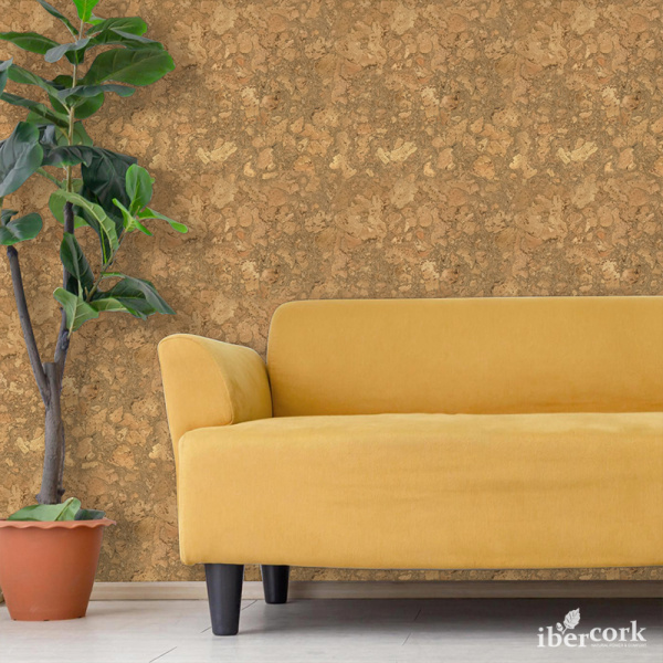 Пробковое настенное покрытие в пластинах EasyCork Авила негро